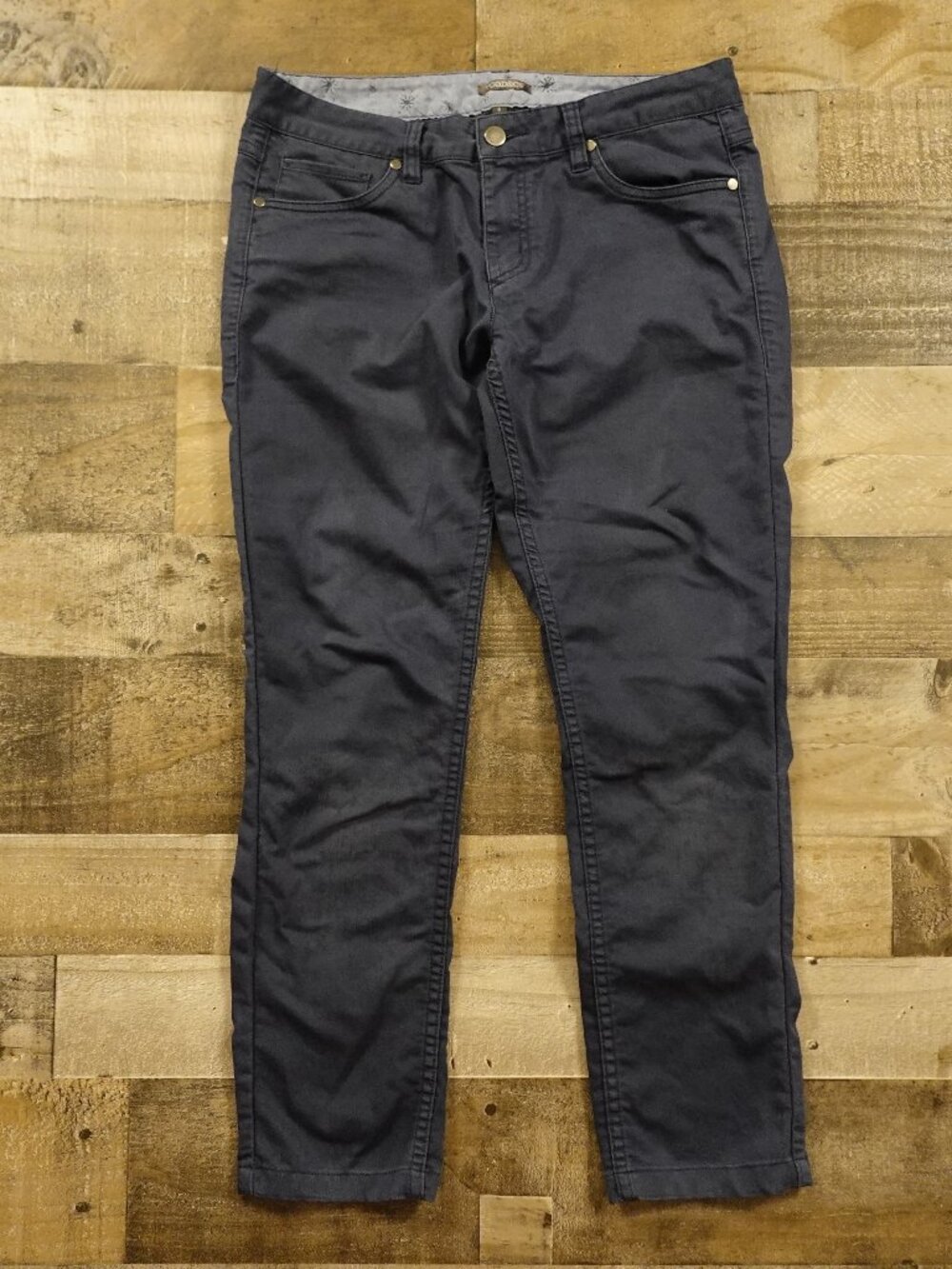 Toad & Co Silvie Skinny Jean Women’s 8 Navy Organic Stretch Denim Work Pant Fair - Picture 1 of 15
